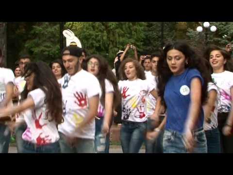 Flash mob in Borjomi Central Park/ფლეშ მობი ბორჯომის ცენტრალურ პარკში